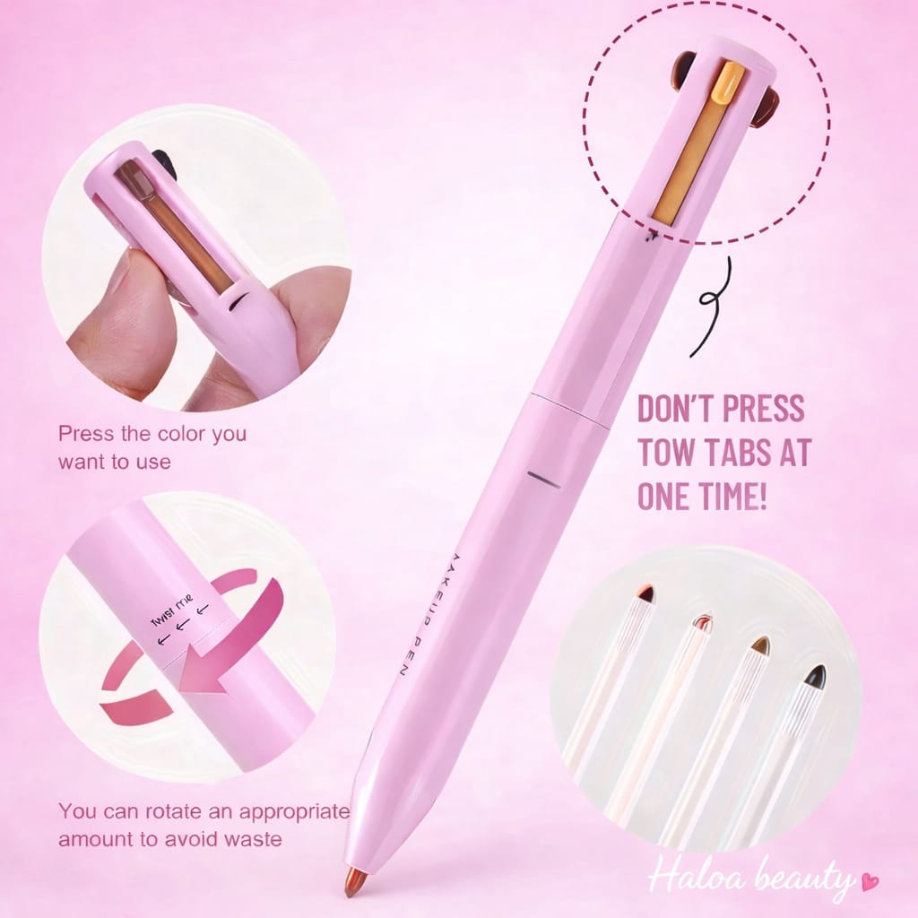 💋 Haloa™ 4-in-1 Beauty Pen – Lip, Brow, Liner & Highlight in One