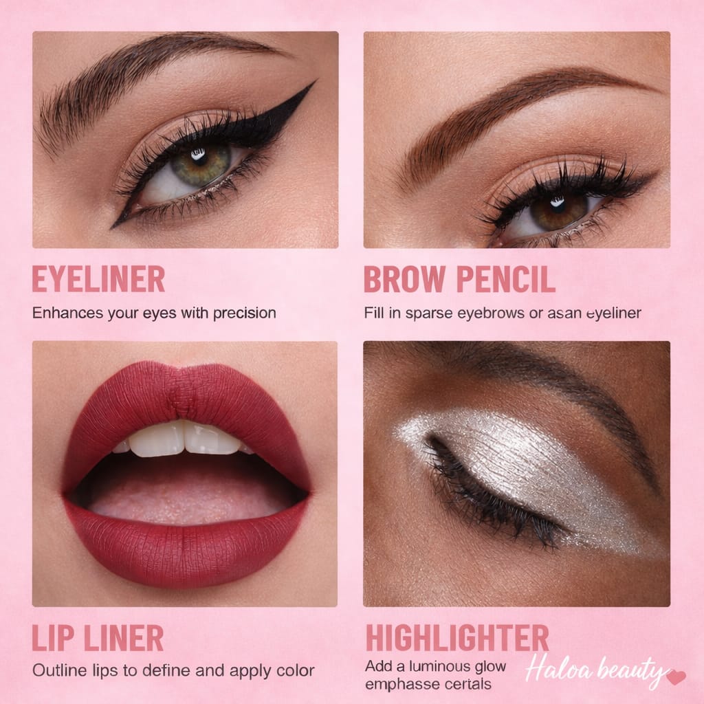 💋 Haloa™ 4-in-1 Beauty Pen – Lip, Brow, Liner & Highlight in One