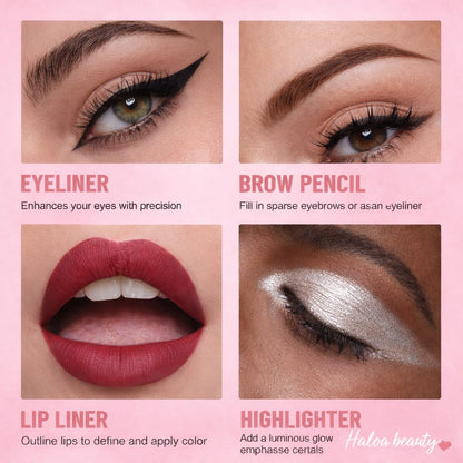 💋 Haloa™ 4-in-1 Beauty Pen – Lip, Brow, Liner & Highlight in One